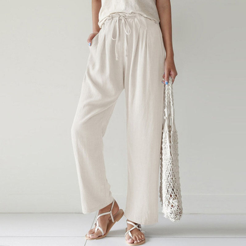 Vara - Adjustable Drawstring Lounge Trousers