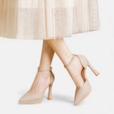 Evette Genuine Leather High Heels