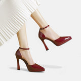 Evette Genuine Leather High Heels