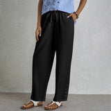 Shania - Easygoing Button-Up Trousers