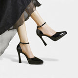 Evette Genuine Leather High Heels