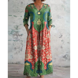 Eleanor | Retro Floral Maxi Dress