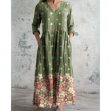 Eleanor | Retro Floral Maxi Dress
