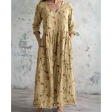 Eleanor | Retro Floral Maxi Dress