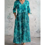 Eleanor | Retro Floral Maxi Dress