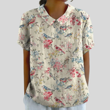 Chic Floral Comfort Blouse