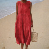 Cozy Sleeveless Summer Dress