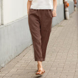 Kriza - Relaxed Fit Pants with Pockets