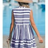 Katrina - Stylish Geometric Print Summer Dress