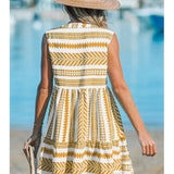 Katrina - Stylish Geometric Print Summer Dress