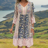 NAYA | Fluid Midi Dress in Boho Luxe Style