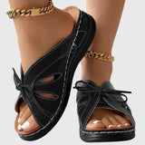 Darcy - Stylish Ribbon-Embellished Slip-On Sandals