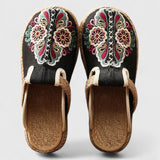 Clarize - Stylish Embroidered Flat Sandals