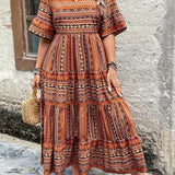 Joraine - Flowing Ethnic-Inspired Dress