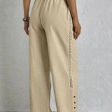 Shania - Easygoing Button-Up Trousers