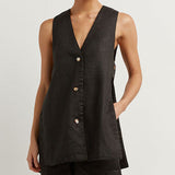 Fiona - Sleeveless Button-Up Ensemble