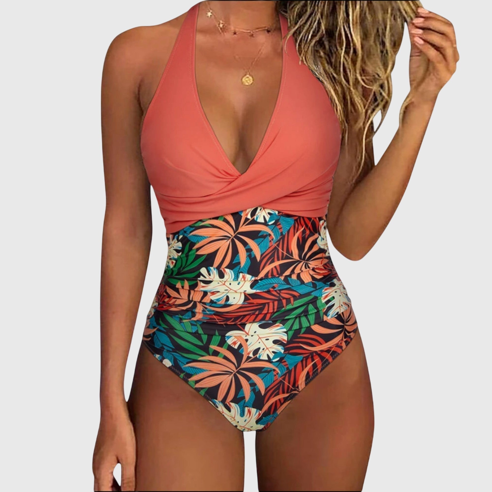 Florence | Chic Deep V-Neck Swimsuit