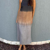 Casual Gradient Dress in Heather