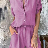 Melda - Breezy Button-Up Ensemble