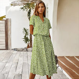 Faelina - Floral Print Summer Dress