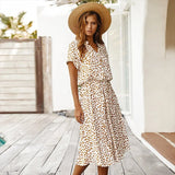 Faelina - Floral Print Summer Dress