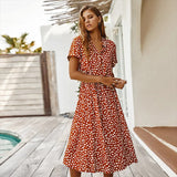 Faelina - Floral Print Summer Dress