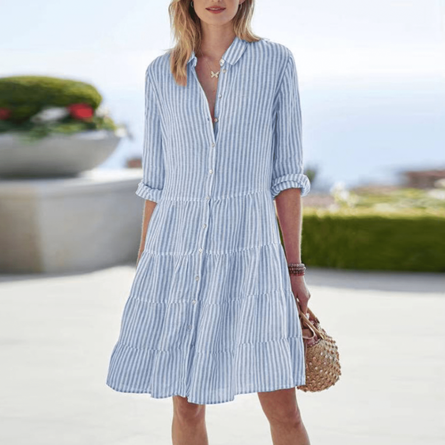 LOLITA | Breezy Coastal Striped Dress