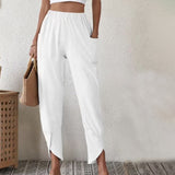 Essari - High Slit Hem Trousers