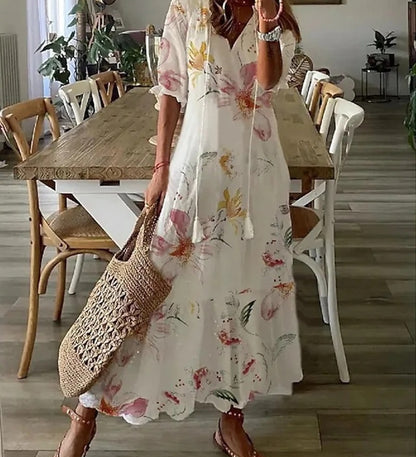 Michaela - Bohemian Dress with Tummy Coverage