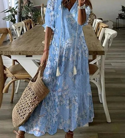 LUNA | Easygoing Bohemian Midi Dress