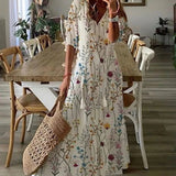 Michaela - Bohemian Dress with Tummy Coverage