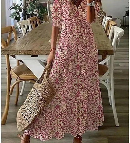 Michaela - Bohemian Dress with Tummy Coverage