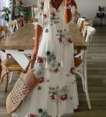LUNA | Easygoing Bohemian Midi Dress